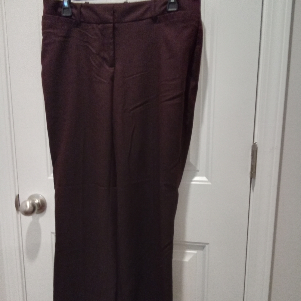 Worthington Curvy Fit Size 8 Black Straight Leg Women's Trousers